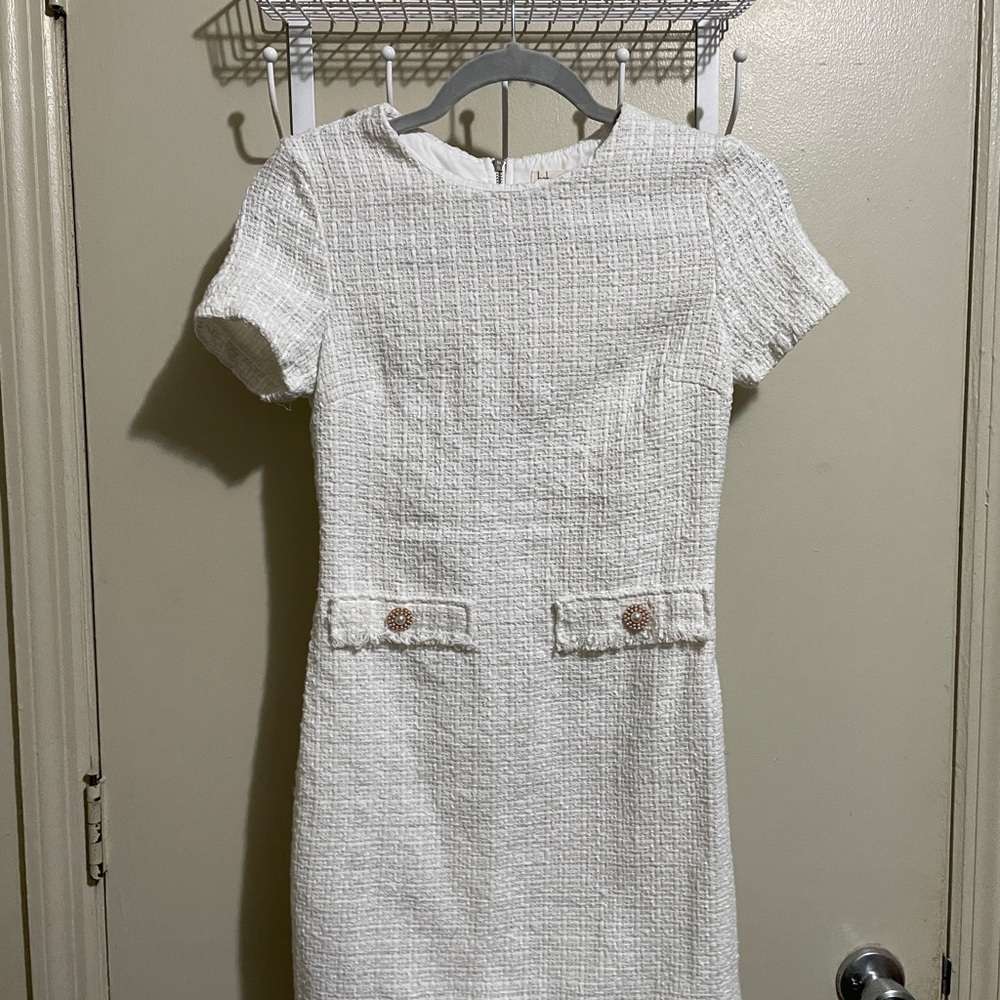 Bebop Bouclé Round-Neck Tweed Dress